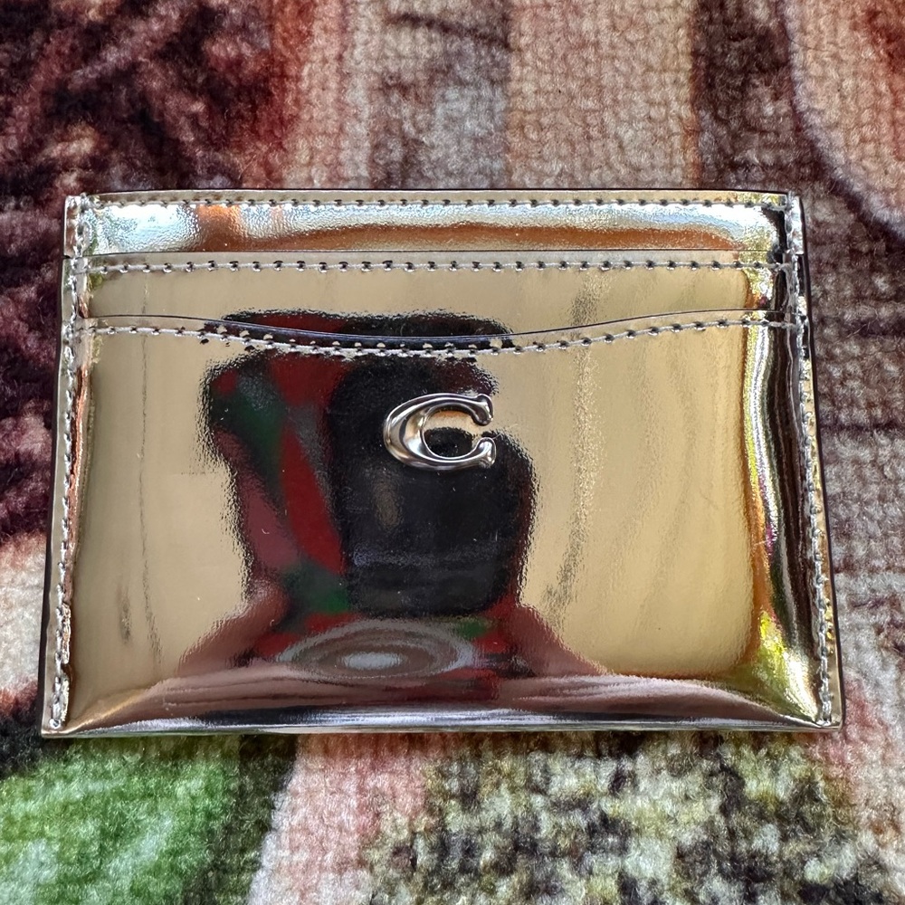 Coach Silver Card Case